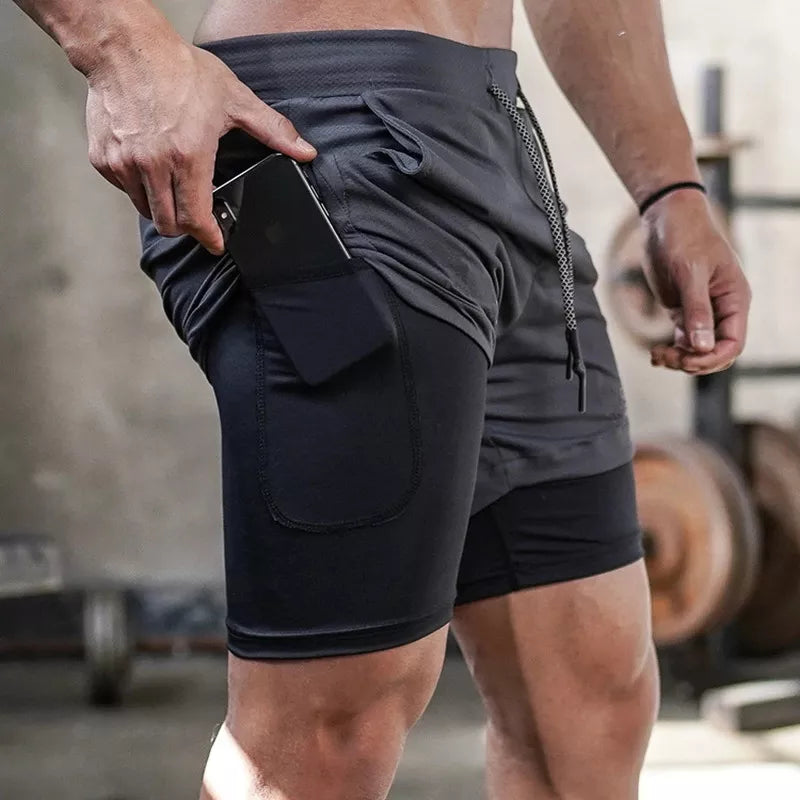 Shorts de Compressão 2 em 1 para treino - Sempre Fit