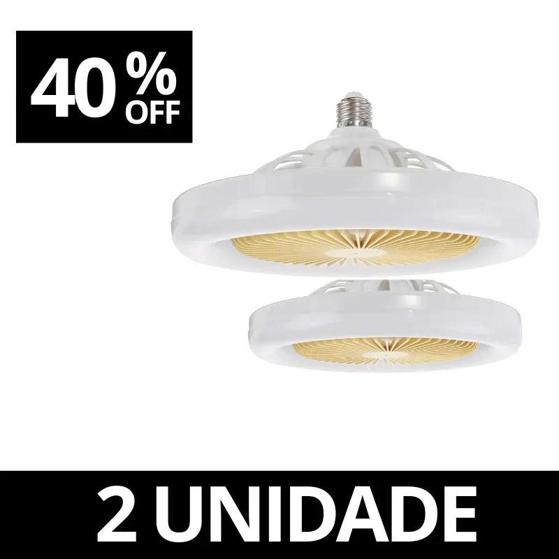 Ventilador Aerollumi 2 em 1 com Luminária Led + Brinde