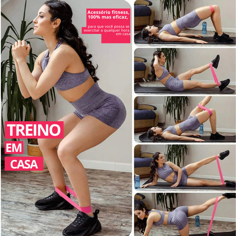 Elástico para treino de mobilidade, aquecimento, fisioterapia - Sempre Fit