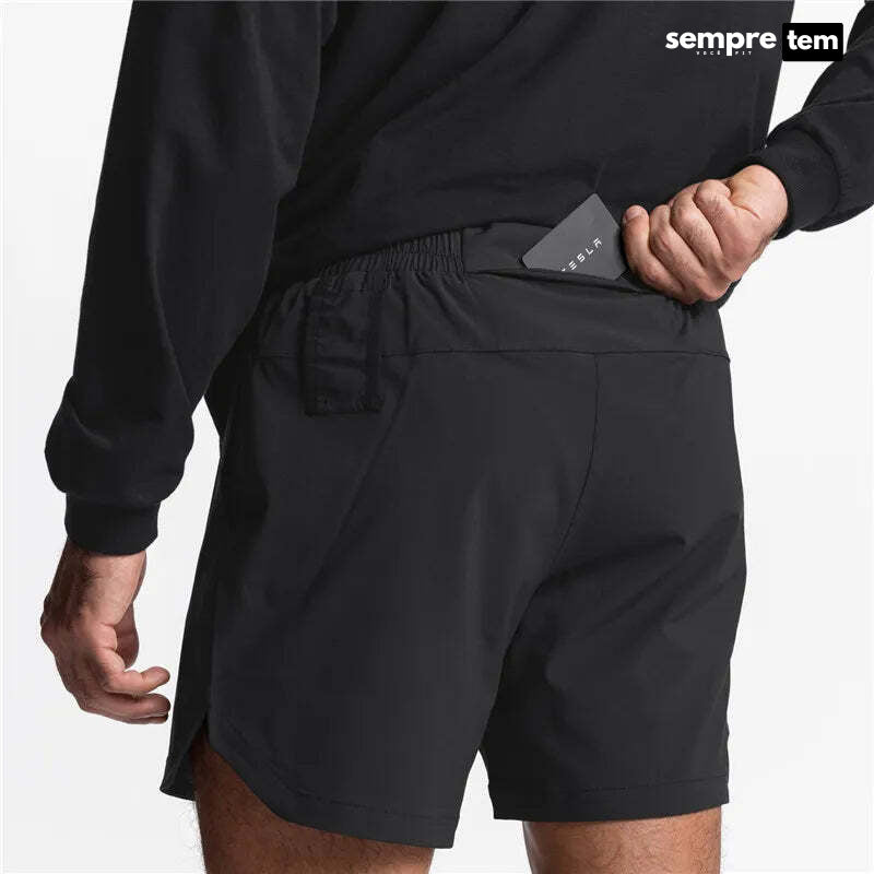 Shorts de Treino para Academia e Corrida, com Secagem Rápida - Sempre Fit